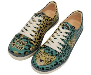 Women Vegan Leather Multicolor Sneakers - Wild Spirit Design