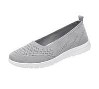 Women Walking Shoes Soft Orthopedic Shoes Breathable Woven Go Walking Slip On Foam Shoes Casual Shoes Slip On Athletic Trainers E-61