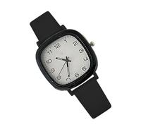 Women Watches, Square Silicone Band Wristwatch, Elegant Lady Watch with Second Hand, Easy-to-Read Jewelry Accessory, Portable Compact Versatile Ideal for School & Exams, , riferimento alla