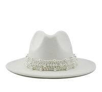 Women Wide Brim Fedora Hats Women's Belt Buckle Panama Cowboy Jazz Hat Womens Classic Cowboy Trilby Cap Ladies Retro Fedoras Bowler Floppy Jazz Hats for Beach Party Church