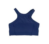 Women Yoga Bra Tank Tops for Fitness Naked Feel Sport Ribbed Gym Vest Camisole Workout Underwear Sportswear Outfit para Running Fitness,Entrenamiento(Deep Blue,XL)
