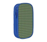 WOmeng Tucanes con estampado de hojas de palmera y loro, práctico estuche para lápices, suministros escolares, lápices, accesorios de arte, varias ocasiones, Blue, Talla única, Bolsillo para el