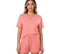 Women's 2 Piece Lounge Set Casual Short Sleeve T Shirt and Shorts Outfit Solid Color Relaxed Fit Summer Pajamas Sleepwear Loungewear for Women