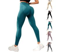 Women's 3D Compression Anti Cellulite Leggings, High Waisted Butt Lifting Tummy Training Control for Gym Workout (Malachite Green,XL)