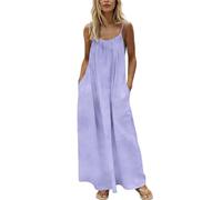 Womens Backless Cami Dresses Ladies Spaghetti Strap Backless Dress House Dress Fashon Girls Summer Sleeveless Long Cami Lounge Dresses Backless for Indoor Summer Wear