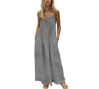 Womens Backless Cami Dresses Ladies Spaghetti Strap Backless Dress House Dress Fashon Girls Summer Sleeveless Long Cami Lounge Dresses Backless for Indoor Summer Wear