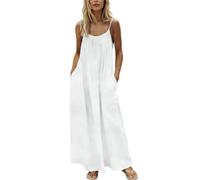 Womens Backless Cami Dresses Ladies Spaghetti Strap Backless Dress House Dress Fashon Girls Summer Sleeveless Long Cami Lounge Dresses Backless for Indoor Summer Wear