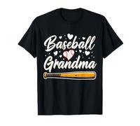 Womens Baseball Grandma Softball Player Mother's Day Camiseta