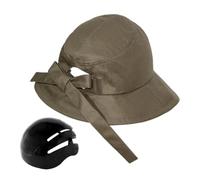 Womens Bikes Helmet - Windproof Unisex Wide Brim Hat