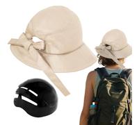 Womens Bikes Helmet - Windproof Unisex Wide Brim Hat