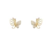 Women's Butterfly Earrings Asymmetric Diamond & Openwork Design Fashionable Elegant Party Accessories Daily Elegant Style Valentine's Day Birthday Jewelry Gift