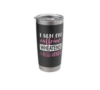 Womens Caffiene & Words Wheaten Terrier Dog Lover Vaso térmico de acero inoxidable de doble pared