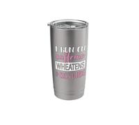 Womens Caffiene & Words Wheaten Terrier Dog Lover Vaso térmico de acero inoxidable de doble pared