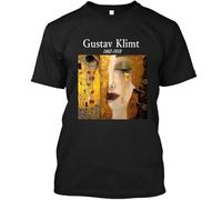 Women's Casual Clothing Chic Harajuku Pattern Art Painting Fashion Vintage Top for Ladies Gustav Klimt Letter T-Shirt