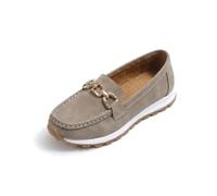 Women's Casual Loafers Comfortable Orthopedic Sneakers for Women Comfortable Round Toe Slip On Business Office Flats Shoe Criss Cross Metallic Chain Embellished Loafers (Gray,41)