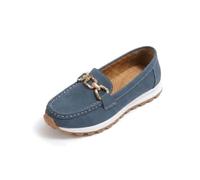 Women's Casual Loafers Comfortable Orthopedic Sneakers for Women Comfortable Round Toe Slip On Business Office Flats Shoe Criss Cross Metallic Chain Embellished Loafers (Blue,41)