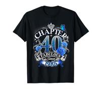 Womens Chapter 40 Fabulous Since 1985 40th Birthday Design Camiseta