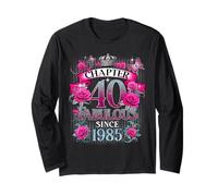 Womens Chapter 40 Fabulous Since 1985 40th Birthday Design Manga Larga