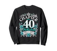 Womens Chapter 40 Fabulous Since 1985 40th Birthday Design Sudadera