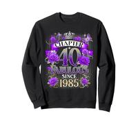 Womens Chapter 40 Fabulous Since 1985 40th Birthday Design Sudadera