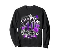 Womens Chapter 40 Fabulous Since 1985 40th Birthday Design Sudadera