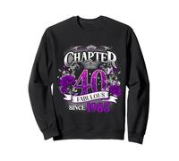 Womens Chapter 40 Fabulous Since 1985 40th Birthday Queen Sudadera