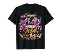 Womens Chapter 64 Fabulous Since 1962 64th Birthday Wife Camiseta