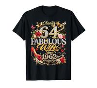 Womens Chapter 64 Fabulous Since 1962 64th Birthday Wife Camiseta
