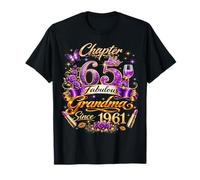 Womens Chapter 65 Fabulous Since 1961 65th Birthday Grandma Camiseta