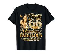 Womens Chapter 66 Fabulous Since 1960 66th Birthday Grandma Camiseta
