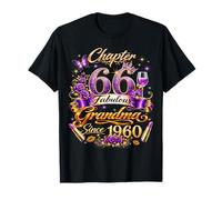 Womens Chapter 66 Fabulous Since 1960 66th Birthday Grandma Camiseta