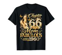 Womens Chapter 66 Mom Fabulous Since 1960 66th Birthday Camiseta