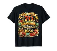 Womens Chapter 70 Fabulous Since 1956 70th Birthday Grandma Camiseta