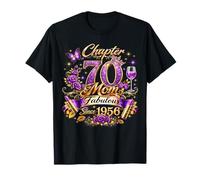 Womens Chapter 70 Fabulous Since 1956 70th Birthday Mom Camiseta