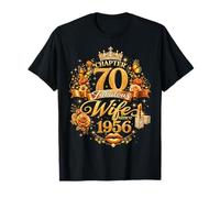 Womens Chapter 70 Fabulous Since 1956 70th Birthday Wife Camiseta