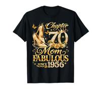 Womens Chapter 70 Mom Fabulous Since 1956 70th Birthday Camiseta