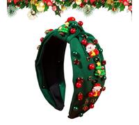 Womens Christmas Headband - Trendy Pearl Headdress Hairband, Festive Holiday Dress Up Accessory with Elegant Design, Comfortable Fit, Ideal for Family Party Photoshoot Church Event