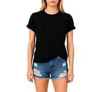 Women's Classic White Cotton T-Shirt Casual Loose Fit Short Sleeve Basic Top for Everyday Wear, Ideal as a Versatile Layering Piece or Standalone Outfit Option