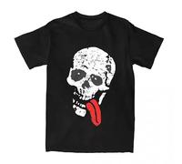 Women's Clothing Da Uomo in Cotone Top Camicie Divertenti Girocollo Manica Corta Jesse Pinkman Skull Breaking Bad T-Shirt Black S