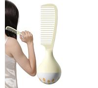Womens Combs Hair - 6.22in Weighted Base Comb for Easy Styling, Comfortable Grip with Standing Function, Travel Comb for Bathroom Vanity School Office, Smooth Pink, Gift Packaging