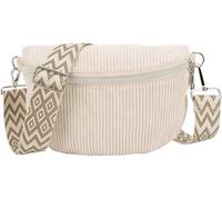Women's Corduroy Waist Bag, Women's Corduroy Banana Chest Bag, Shoulder Bag, White, Modern, blanco, Retro