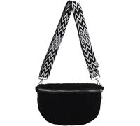 Women's Corduroy Waist Bag, Women's Corduroy Banana Chest Bag, Shoulder Bag, White, Modern, Negro , Retro