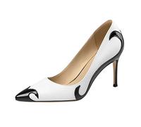 Womens Court Shoes Dress High Heel Sexy Pointed Toe High Heels Leather Pumps Wedding Dress Shoes Cute Evening Stilettos Stilettos Smart Office Formal Work Party Occasion Heeled E-51