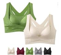 Women's Criss-Cross Lift & Sculpt Comfort Bra, Wireless Criss Cross Sculpt Bra,Lift Adjustable Straps Women Anti-Sagging Front Closure Sports Bras (G,3XL)