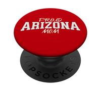 Women's Cute Arizona Mom, Arizona Fan Vintage Varsity Print PopSockets PopGrip Adhesivo