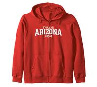 Women's Cute Arizona Mom, Arizona Fan Vintage Varsity Print Sudadera con Capucha