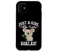Womens Cute Cartoon Funny Girl Who Loves Koala Bears Lover Carcasa para iPhone 11