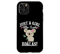 Womens Cute Cartoon Funny Girl Who Loves Koala Bears Lover Carcasa para iPhone 11 Pro