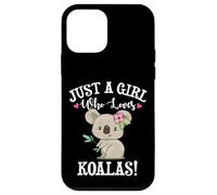 Womens Cute Cartoon Funny Girl Who Loves Koala Bears Lover Carcasa para iPhone 12 mini