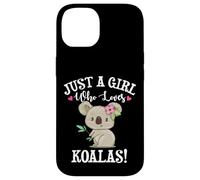 Womens Cute Cartoon Funny Girl Who Loves Koala Bears Lover Carcasa para iPhone 14